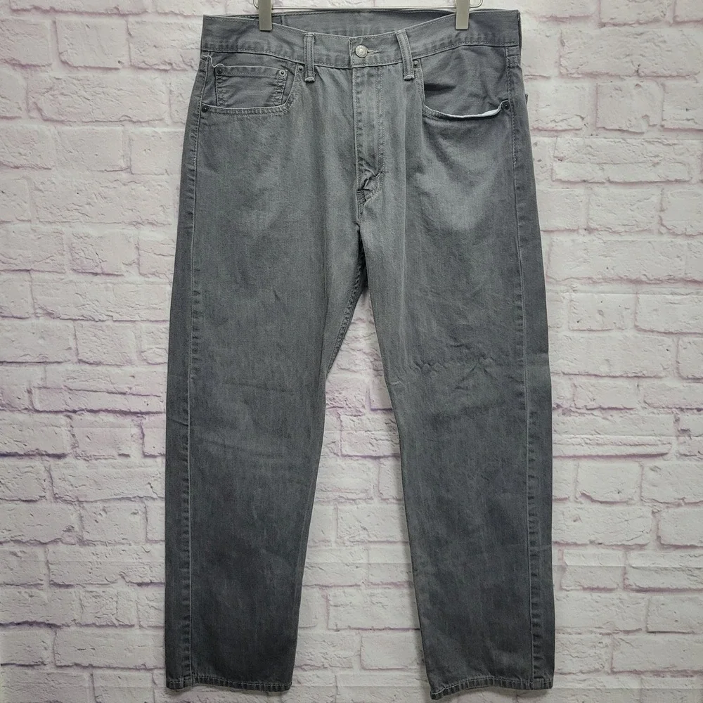 Levis 505 Straight Leg‎ Denim Jeans Mens 36 Relaxed Retro Minimalist Streetwear